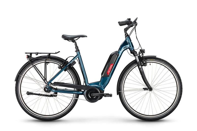 Victoria Electric Trekking Bike Cysalo 7 (#1) eBike Vict.Cysalo 7 28 56 Niedrig Eingang 7sp CB Blau