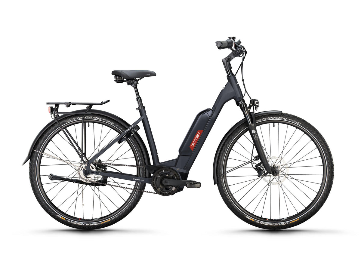 Victoria Electric Trekking Bike Cysalo 13 (#1) eBike vic.cysalo 13 28 48 niedriger Eingang 7sp FW Schwarz