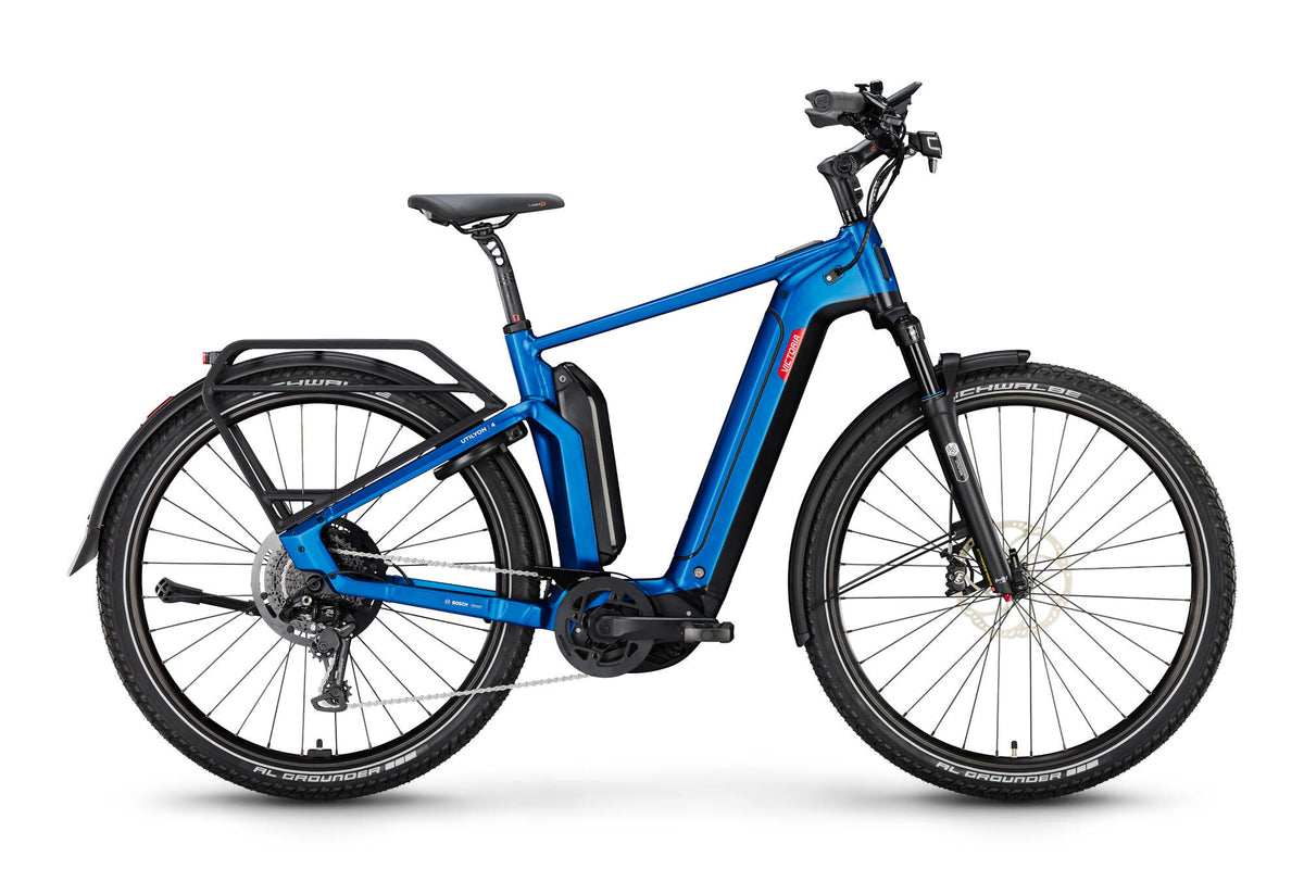 Victoria Electric Urban Bike Utilyon 4 (#1) E-Bike Vict. Utilyon 4 29 56 10sp Wellenrot