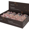 Decoris Weihnachtskugeln Mix Kunststoff 8cm 12 Stück rosa