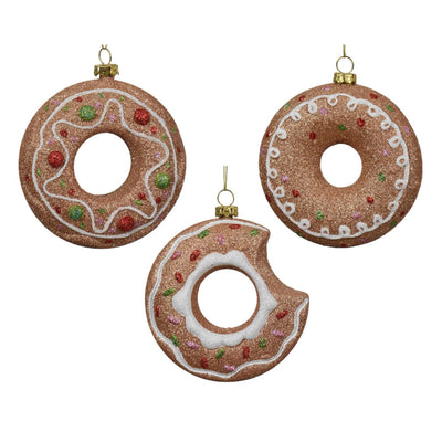 Decoris Weihnachtsanhänger Donut Kunststoff Durchmesser 10cm