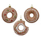 Decoris Weihnachtsanhänger Donut Kunststoff Durchmesser 10cm