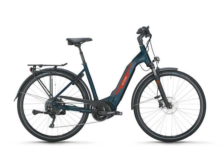 Victoria Elektro-Trekkingrad Tresalo 6 (#1) E-Bike Vict. Tresalo 6 28 48 10sp Wellenblau
