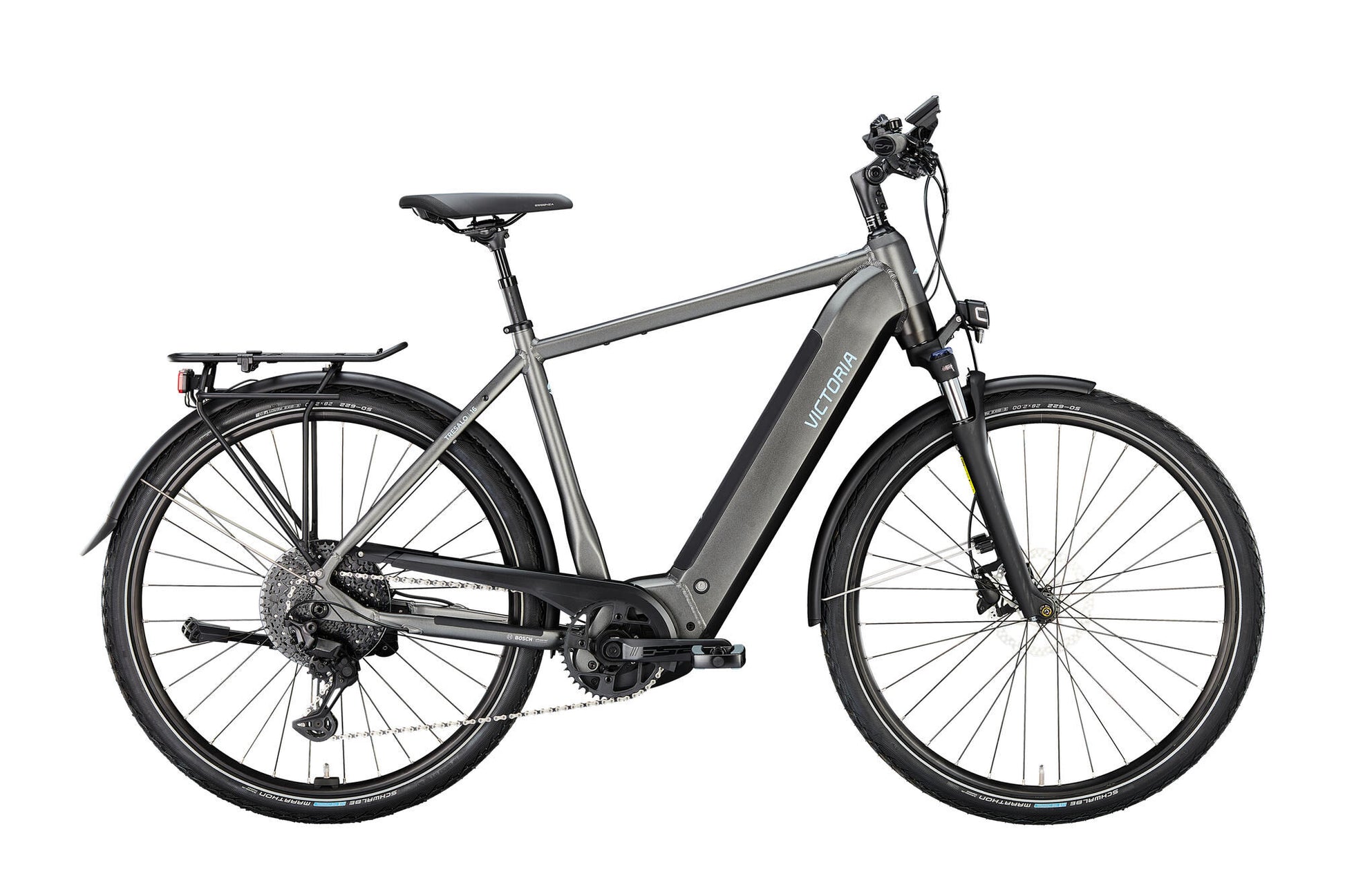 Victoria Electric Trekking Bike Tresalo 16 (#1) Ebike Vict. Tresalo 16 28 55 11sp Bat Black