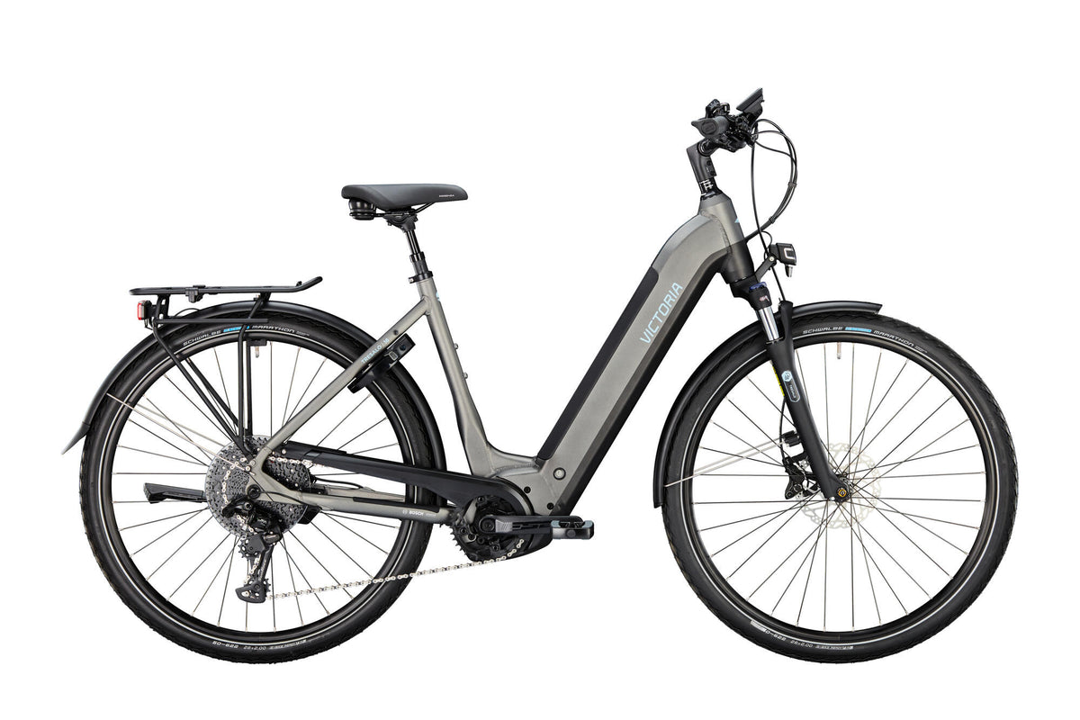 Victoria Electric Trekking Bike Tresalo 16 (#1) Ebike Vict. Tresalo 16 28 52 11sp Wave Fledermaus schwarz