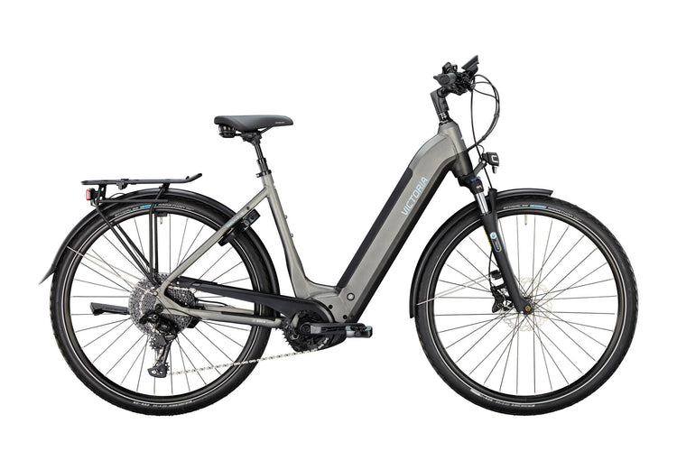 Victoria Electric Trekking Bike Tresalo 16 (#1) Ebike Vict. Tresalo 16 28 52 11sp Wave Fledermaus schwarz