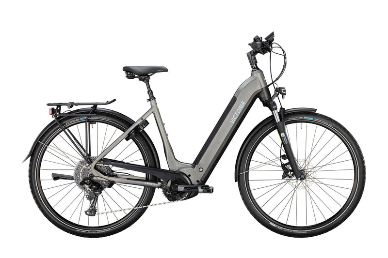 Victoria Electric Trekking Bike Tresalo 16 (#1) Ebike Vict. Tresalo 16 28 52 11sp Wave Fledermaus schwarz