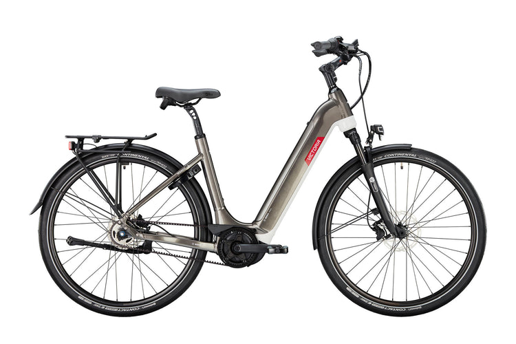 Victoria Electric Trekking Bike Manoc 3 (#1) Ebike Vict. Manoc 3 28 46 5sp Wave Grey