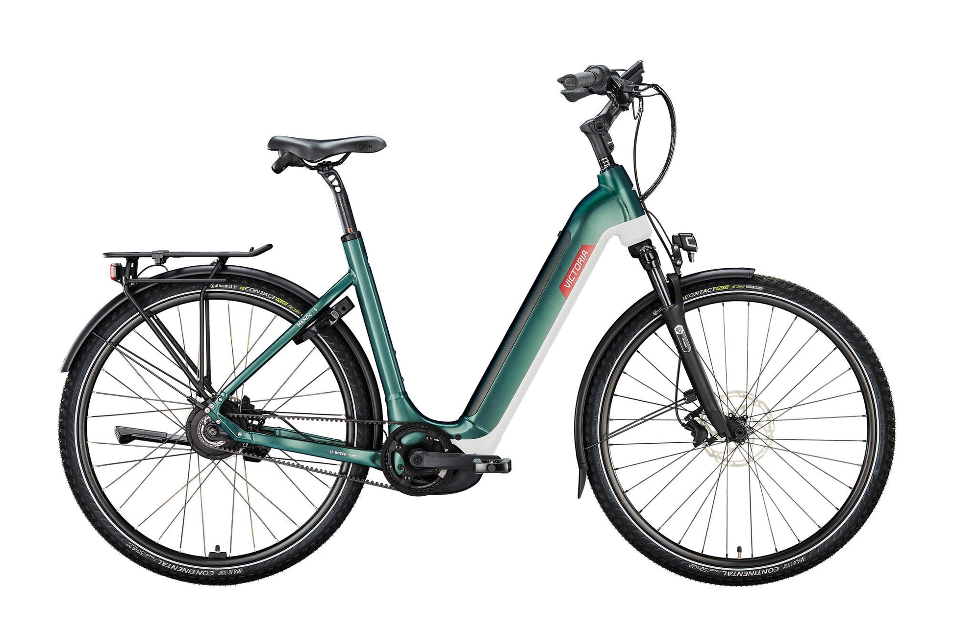 Victoria Electric Drawing Bike Manoc 5 Mod. 24 eBike Manoc 5 28 46 Wellenumwelt. Grüner Matt