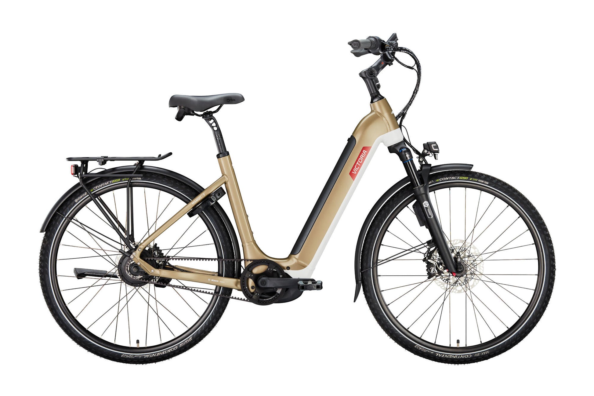 Victoria Electric Trekking Bike Manoc 7 (#1) Ebike Vict. Manoc 7 28 58 Env. Wellengrau
