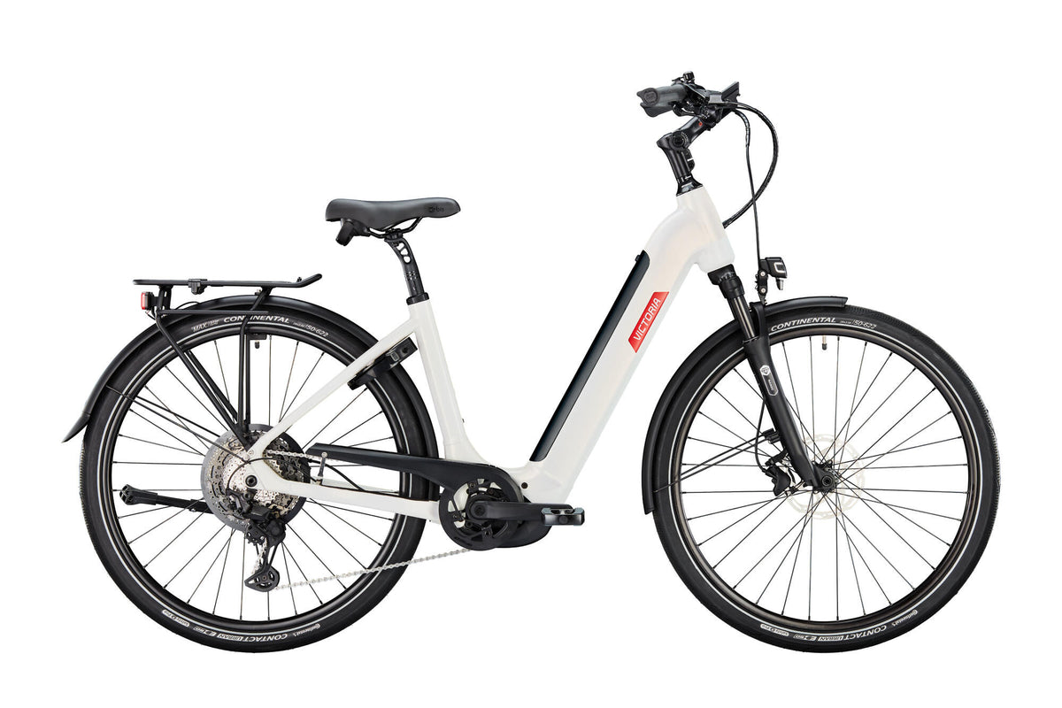 Victoria Electric Drawing Bike Manoc 6 Mod. 24 eBike Manoc 6 28 46 Wave 11sp Galaxy White