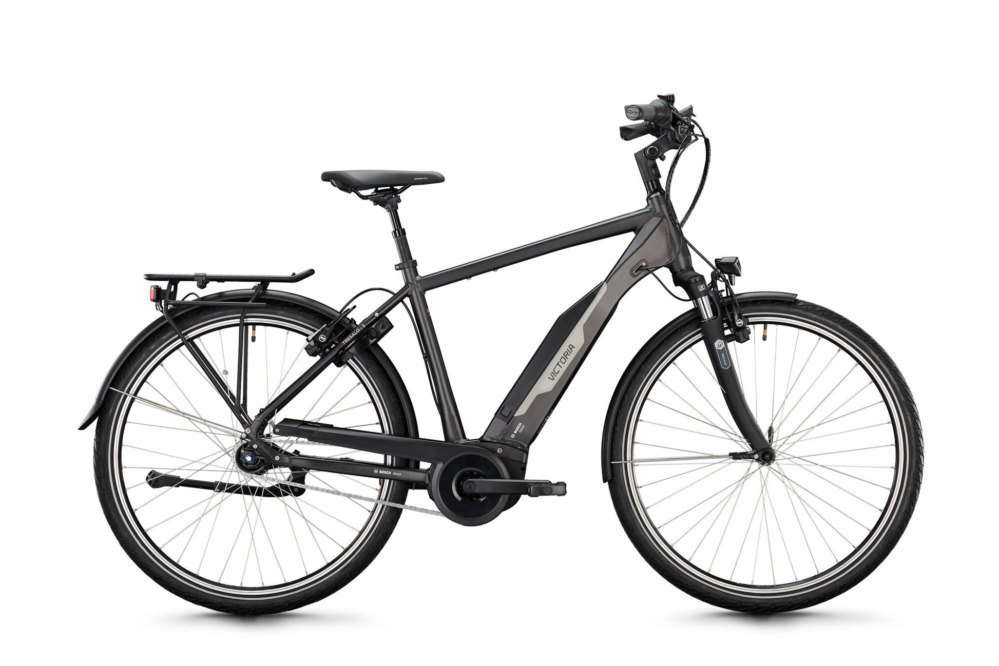 Victoria Electric Trekking Bike Tresalo 5 (#1) Ebike Vict. Tresalo 5 28 48 7sp Grau