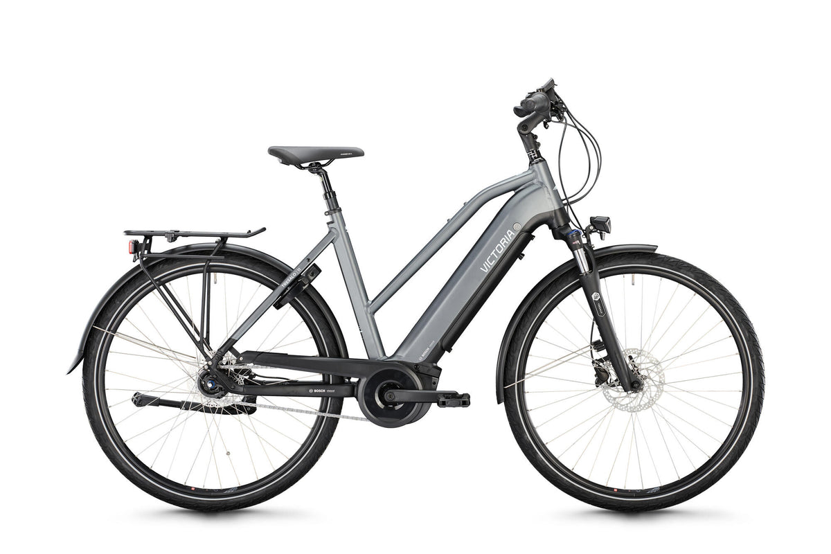 Victoria Electric Trekking Bike Tresalo 11 (#1) Ebike Vict. Tresalo 11 28 48 7sp -Treppe. grau