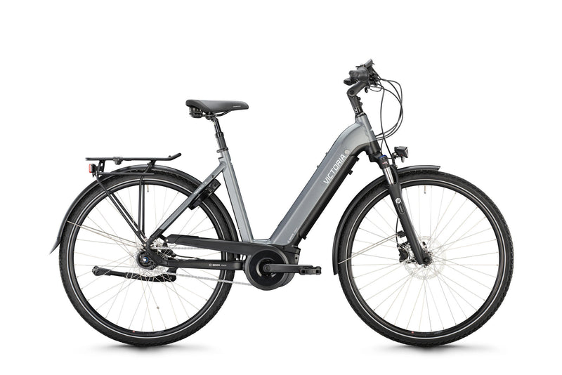 Victoria Electric Trekking Bike Tresalo 11 (#1) Ebike Vict. Tresalo 11 28 46 7sp Wellengrau