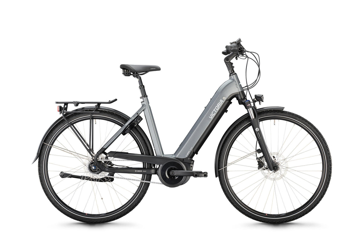 Victoria Electric Trekking Bike Tresalo 11 (#1) Ebike Vict. Tresalo 11 28 56 7sp Wellengrau