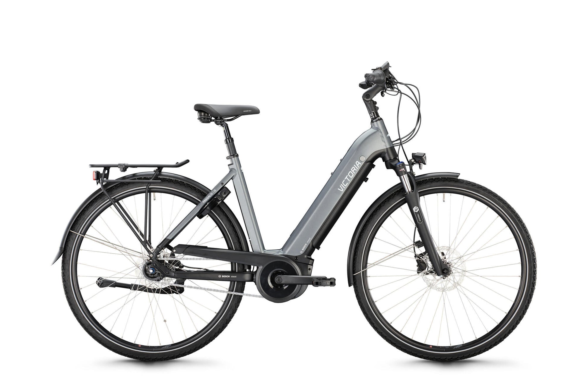 Victoria Electric Trekking Bike Tresalo 11 (#1) Ebike Vict. Tresalo 11 28 51 7sp Wellengrau