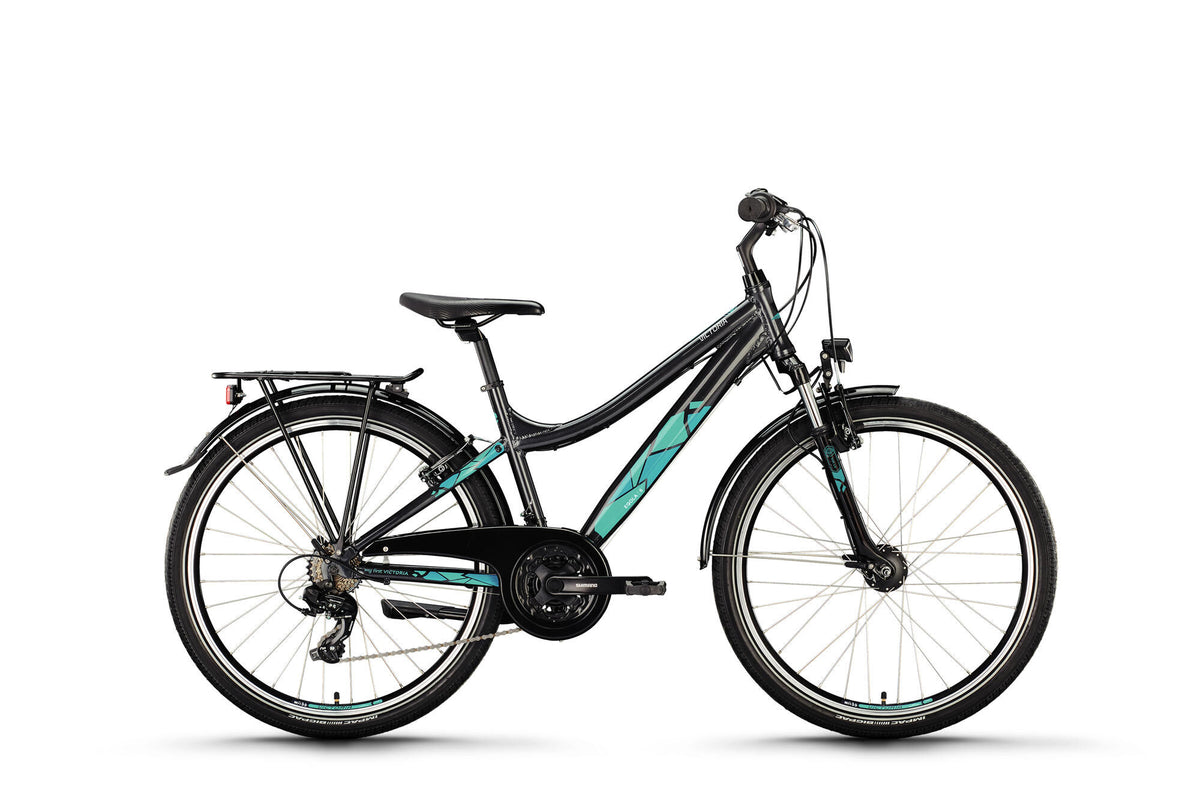 Victoria Jugendfahrrad Eqola 6 Mod. 24 Fahrrad vict.eqola 6 26 40 Durchm. 21sp platingrau