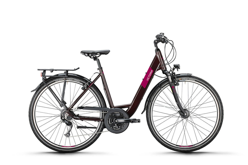 Victoria Trekking Bike Treqana 2 Mod. 24 Fahrrad Vict.Treqana 2 28 46 Welle 24sp Rosso Brown
