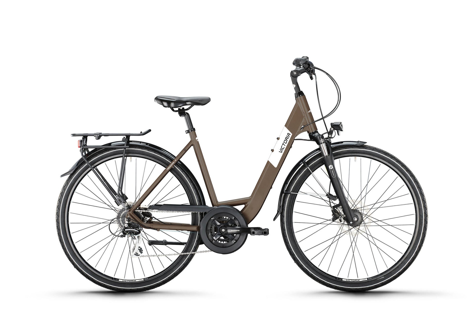 Victoria Trekking Bike Treqana 4 Mod. 24 Fahrrad Vict.Treqana 4 28 51 Welle 24sp Erde grau