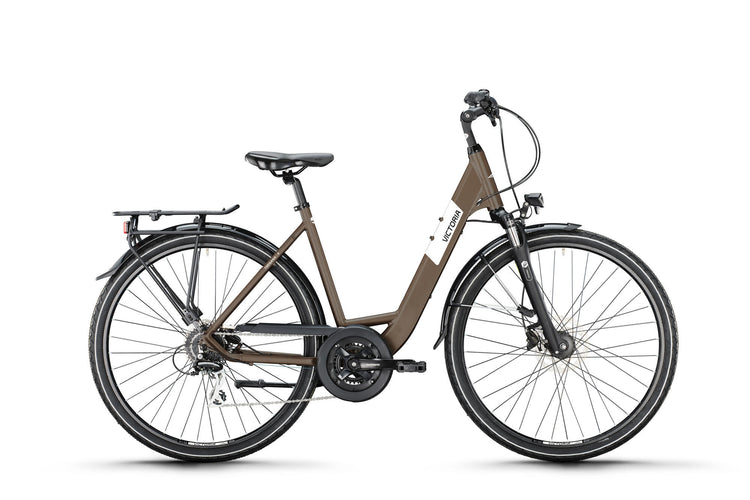 Victoria Trekking Bike Treqana 4 Mod. 24 Fahrrad Vict.Treqana 4 28 51 Welle 24sp Erde grau