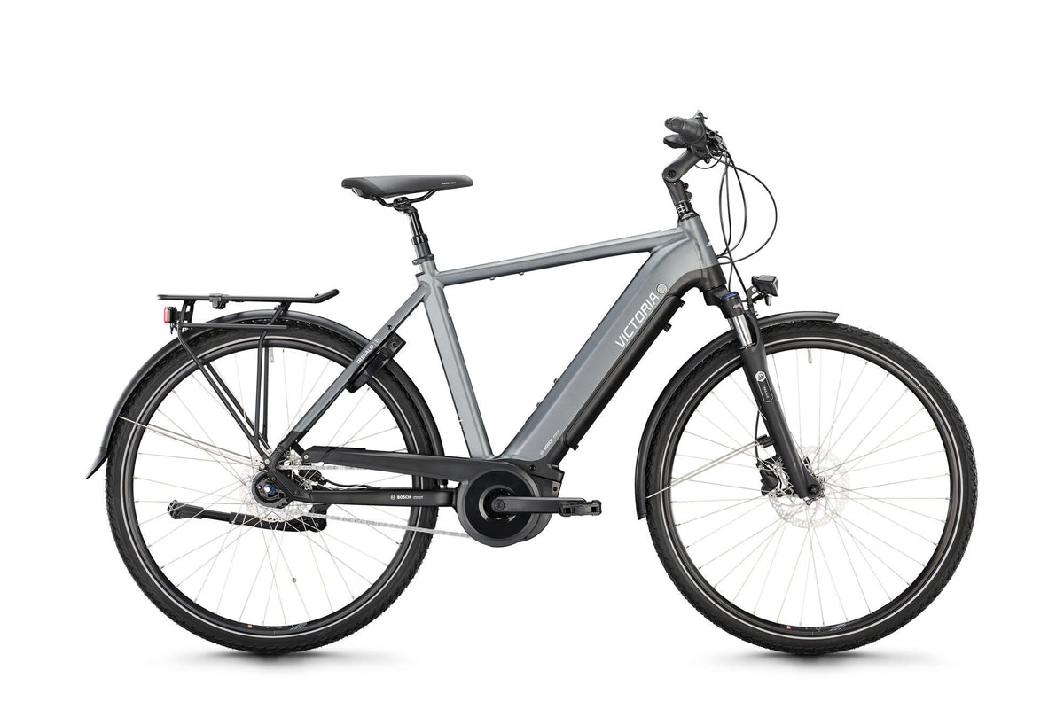 Victoria Electric Trekking Bike Tresalo 11 (#1) Ebike Vict. Tresalo 11 28 55 7sp FH Grau