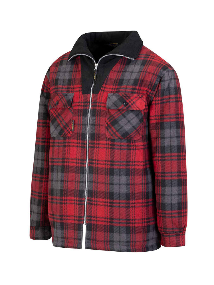 Storvik Produkte Holzfäller-Fleeceweste Stanley Thermo rot schwarz 3XL