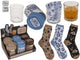 Out of the Blue Geschenkset Trinkglas 280ml mit Socken