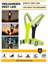 LED laufende Sicherheitsweste, - afbeelding 2