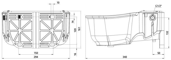 Schwimmertränke Kunststoff Schwimmerschale S30 12 Kunststoff 5l
