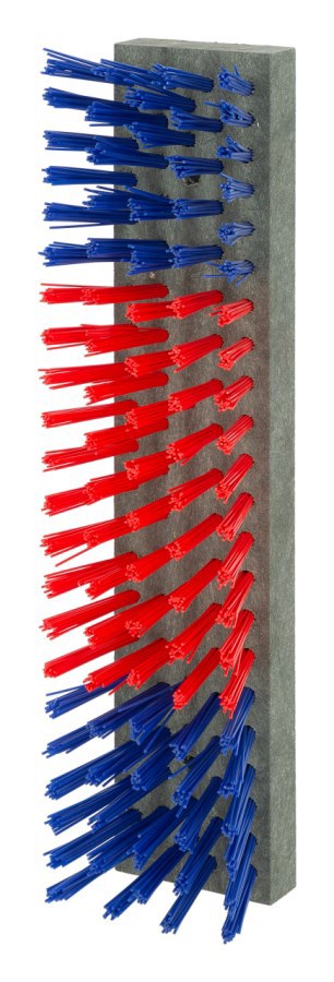 Viehbürste Nylon blau-rot-blau 50x10cm