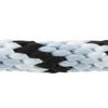 Führstrick Mustang Karabiner silber schwarz weiß