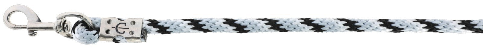 Führstrick Mustang Karabiner silber schwarz weiß