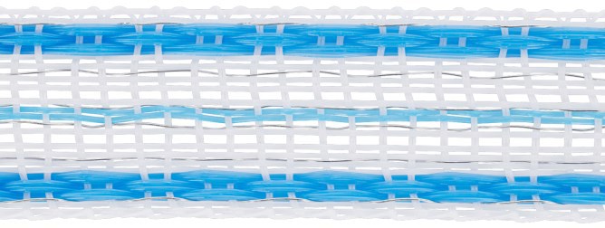 Ako Platinumline Schreckband 20 mm Weiß-Blau 200 m