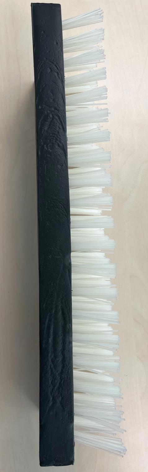 Wadenbürste Nylon weiß 4cm 45x15cm