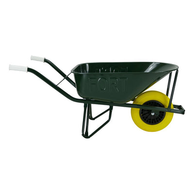 Fort Products Schubkarre 80l, lackiert mit doppelter Bodenplatte und Rad