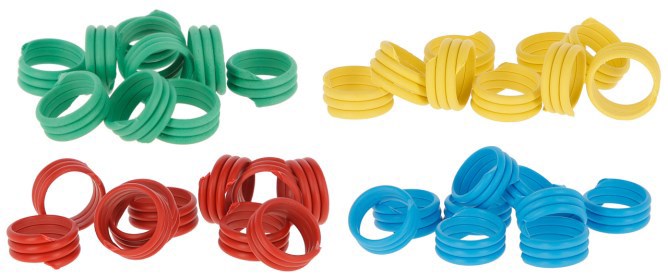 Hähnchenringe 16mm gelb 20 Stück