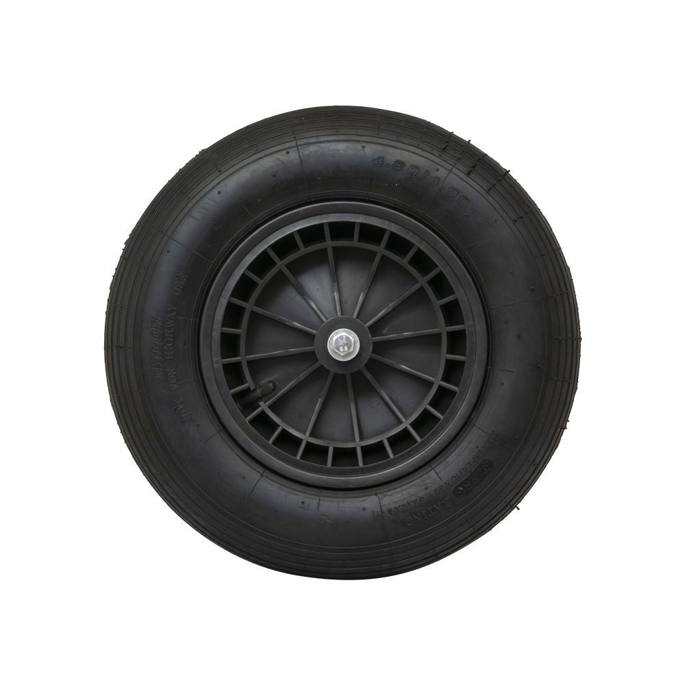 Produkte Rad 400x8 2-lagiger Reifen Kunststofffelge schwarz Achse 13cm mm