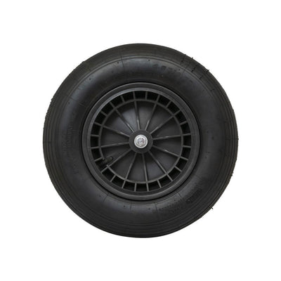 Produkte Rad 400x8 2-lagiger Reifen Kunststofffelge schwarz Achse 13cm mm