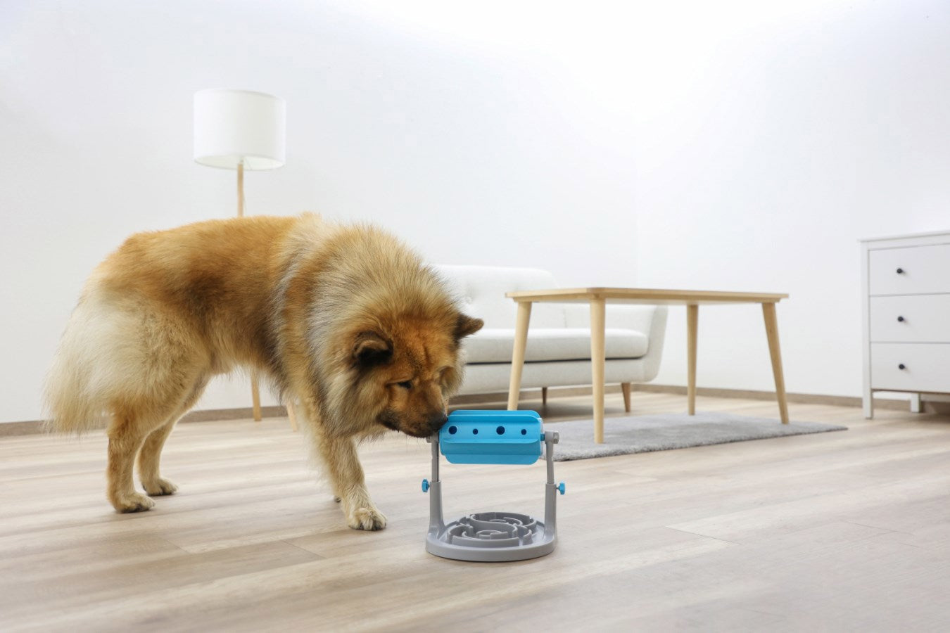 Anti-Schling-Snackrolle grau-blau 27x32x20 26 cm