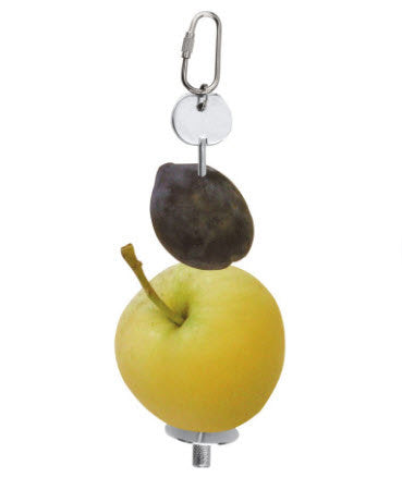 Kerbl Früchtehalter aus Metall 20 cm für Nagetiere