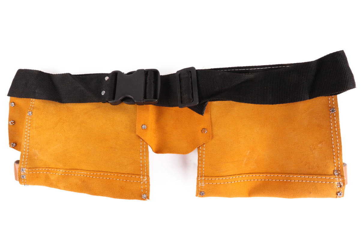 Jeansschürze Werkzeugschürze Leder 10 Taschen