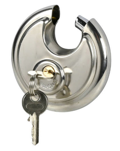 Produkte Vorhängeschloss Diskusschloss 90mm plus 2 Schlüssel