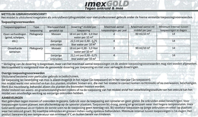 Imex Gold gegen Unkraut und Moos 450 ml