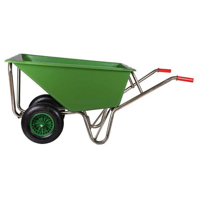 MM-Produkte Schubkarre 160 Liter polybeschichtete Basis GED 2 Rad 1