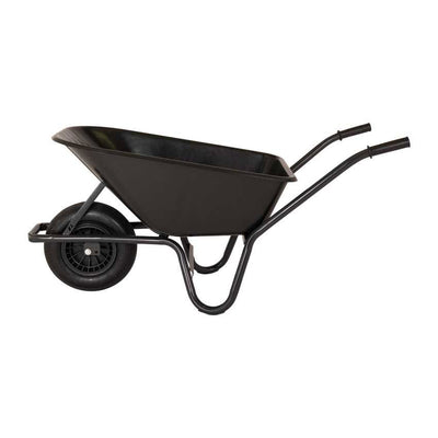 Mm Products Schubkarre 85l Kunststoffbehälter schwarz Gelbasis ged