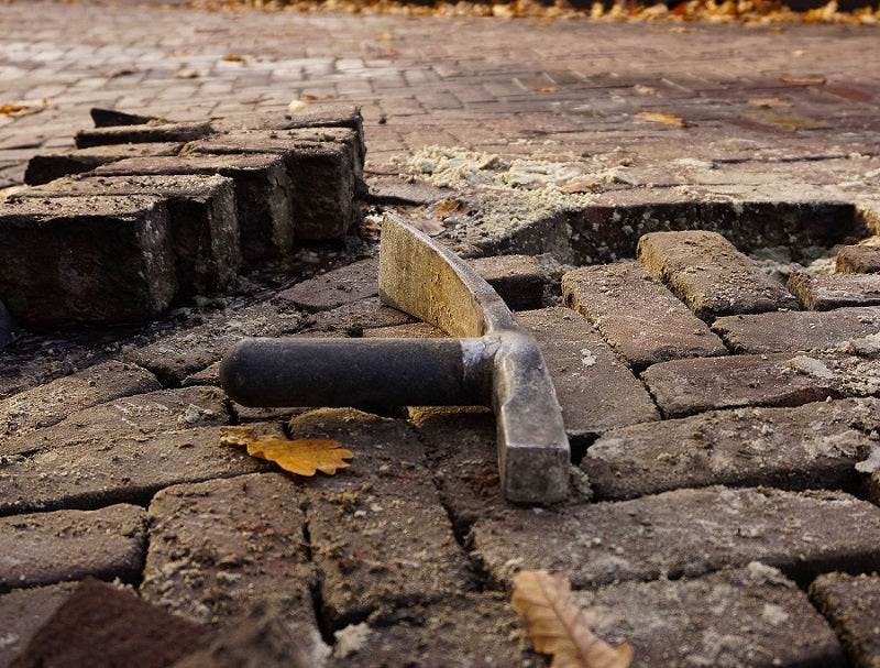 Der weiße Straßenhammer-Fiberglasstiel 50 mm