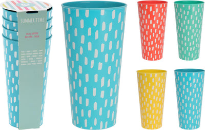 Ausgezeichnetes Haushaltswarenbecher-Set, 4-teilig, 400 ml, Kunststoff