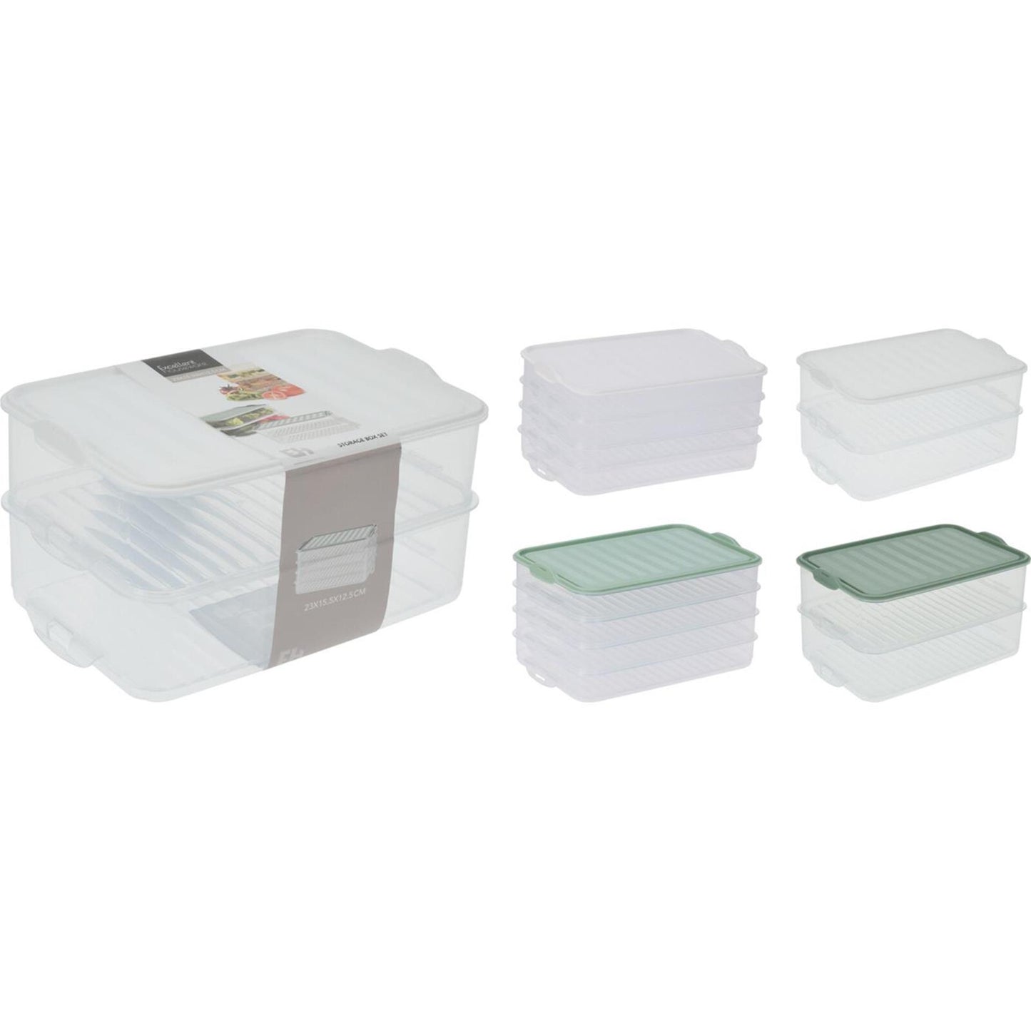 Ausgezeichnetes Aufbewahrungsbox-Set für Haushaltswaren, 2 Stück