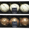 Decoris Weihnachtskugel-Set Glas 3-teilig Kamel 8cm