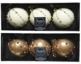 Decoris Weihnachtskugel-Set Glas 3-teilig Kamel 8cm - afbeelding 1